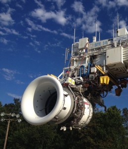 GE Engine with 3D Printed Parts